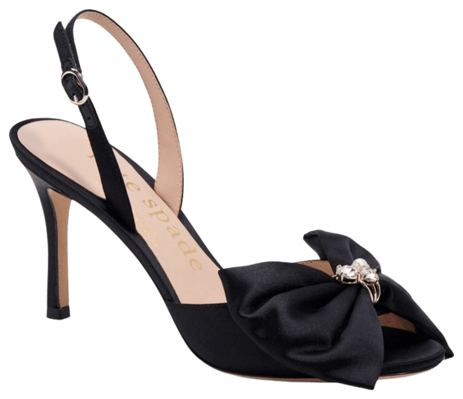 black kate spade heels