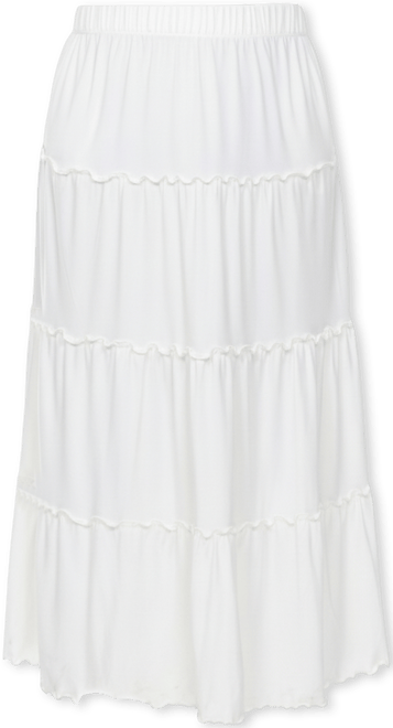 Plus Size Tiered Maxi Skirt