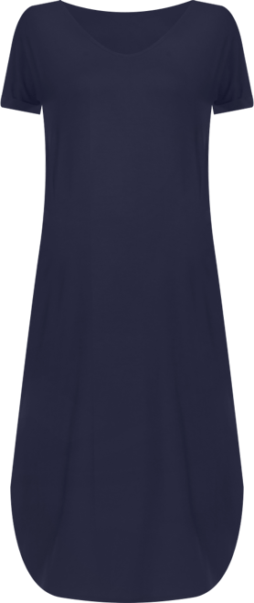 Women's Short Sleeve V-Neck Maxi Dress