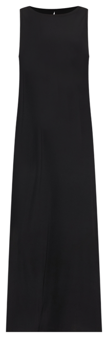 Women's Sleeveless Keyhole-Back Crewneck Maxi Dress