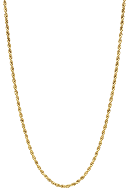 Adornia 14k Gold Plated Rope Chain Necklace