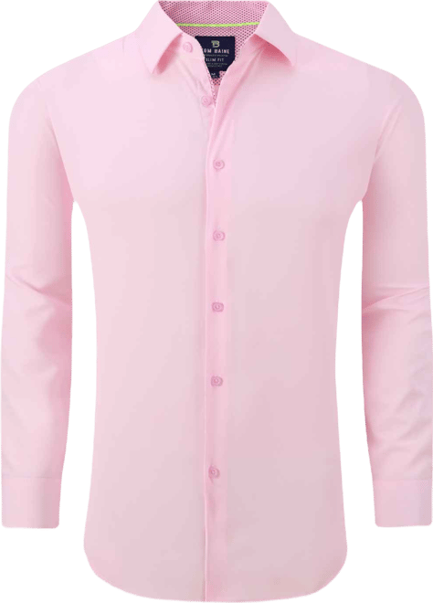 Men's Slim Fit Performance Solid Button Down Shirt