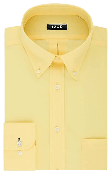izod yellow dress shirt IZOD Big & Tall Solid Dress Shirt