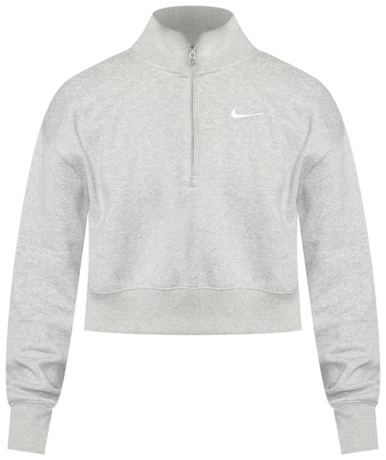 Nike Sportswear Phoenix Fleece Women's 1/2-Zip Cropped Sweatshirt. Nike LU