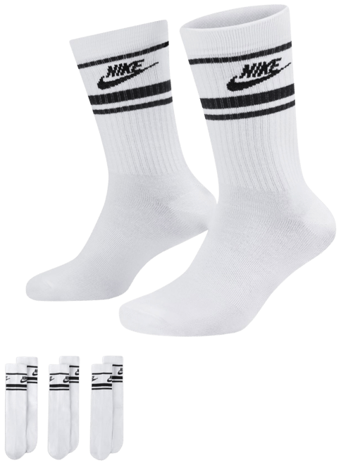 Nike Men's Sportswear Everyday Essential Crew Socks – 3 Pack