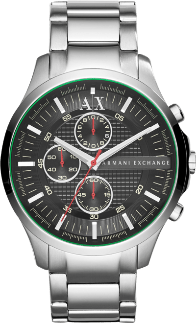 Men's Silver-Tone Stainless Steel Bracelet Watch, 46mm