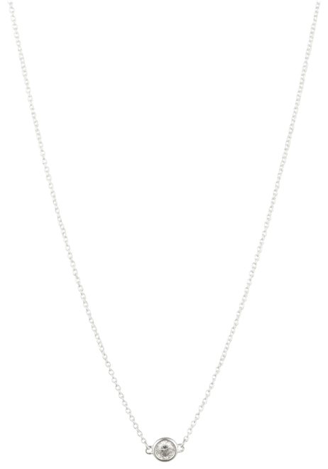 Sterling Silver and Cubic Zirconia Pendant Necklace
