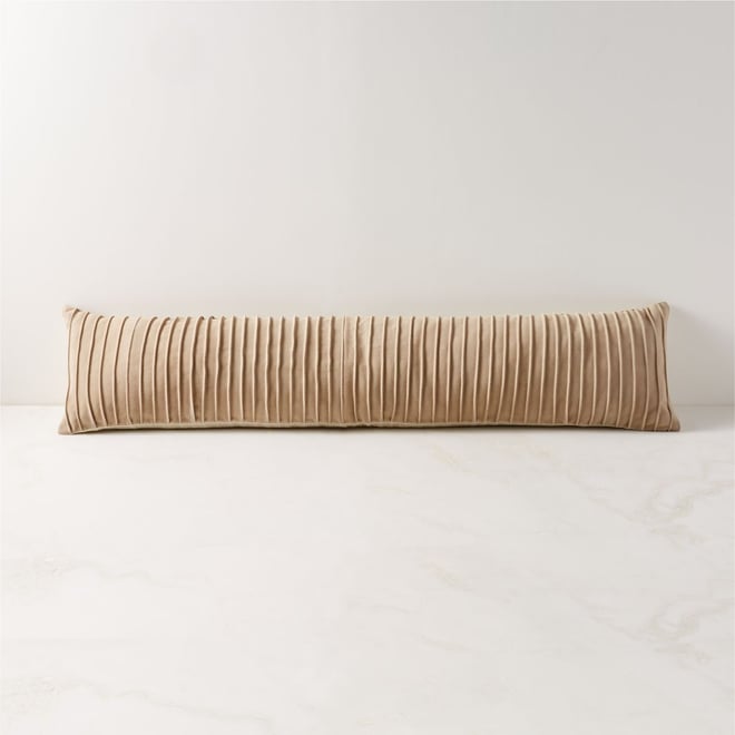 Suede lumbar pillow sales