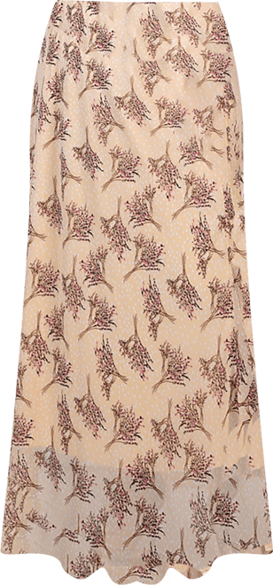 Plus Size Chiffon Maxi Skirt