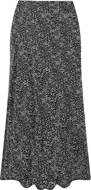 Plus Size Chiffon Maxi Skirt