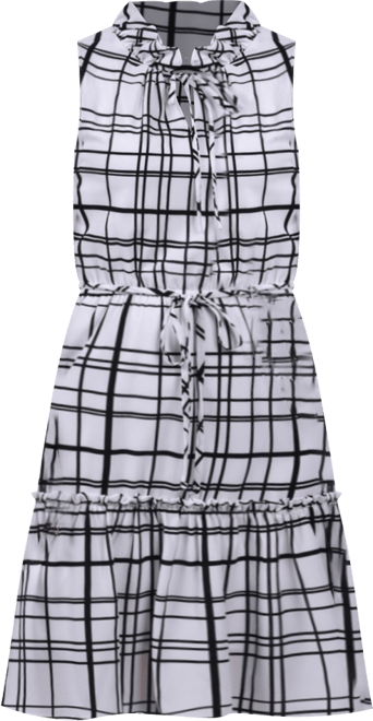 Petite Size Sleeveless Tiered Dress