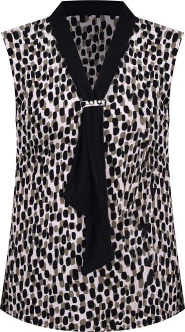 Petite Sleeveless Scarf Top