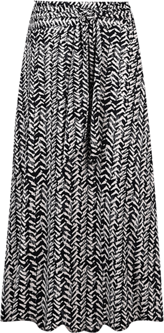 Plus Size Maxi with Sash Waist Tie Skirt