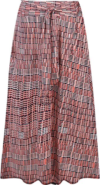 Plus Size Maxi with Sash Waist Tie Skirt