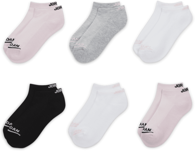 Jordan Big Kids' Legend No-Show Socks (6 Pairs)
