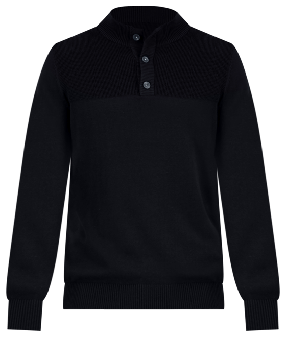 Club Room Men's Button Mock Neck Sweater, Created for Macy's - Macy's