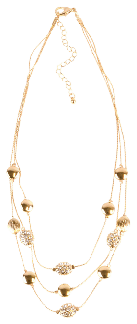 Bold Elements Gold Tone Gold Tone Illusion Necklace