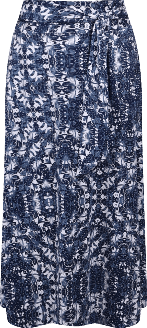 Women's Missy Maxi Skirt with Sash Waist Tie