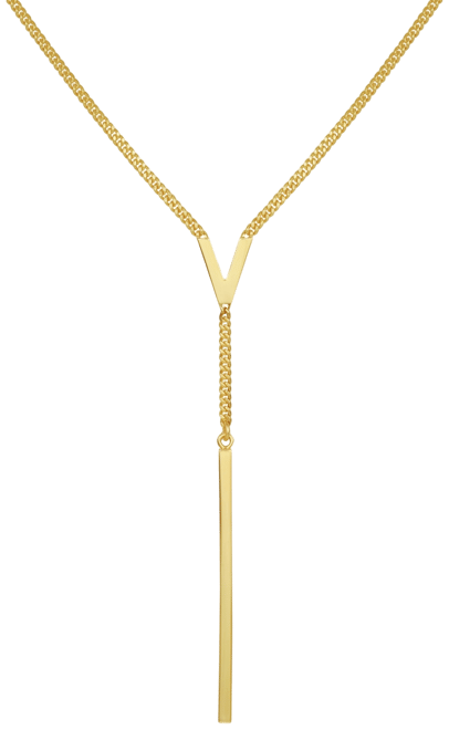 Gold-Tone Y Necklace