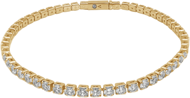 Vince Camuto Gold-Tone Cubic Zirconia Tennis Bracelet - Macy's
