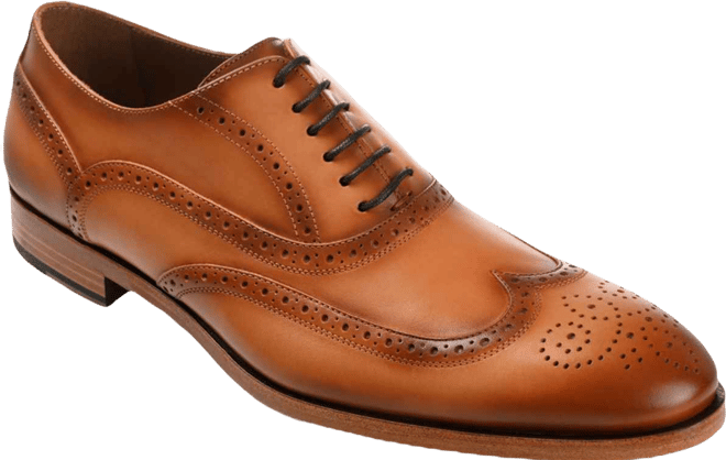 Men's Beck Handcrafted Brogue Wingtip Leather Dress Shoes