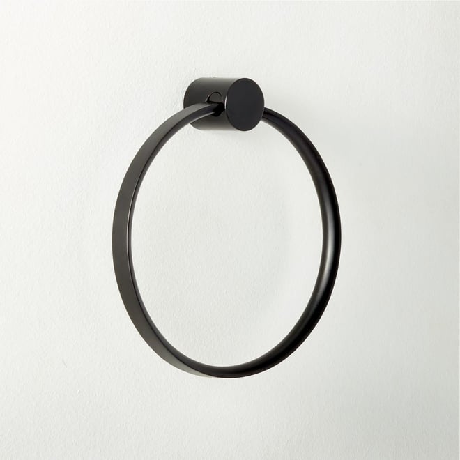 Square Edge Matte Black Bathroom Hand Towel Ring + Reviews