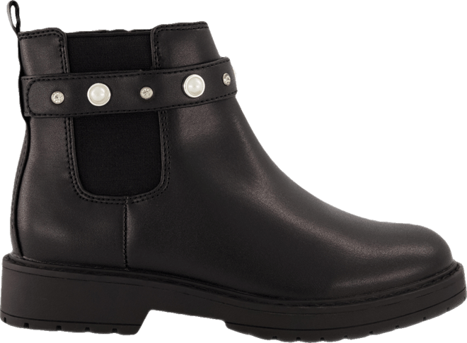 Big Girls Ankle Strap Zipper Chelsea Boots