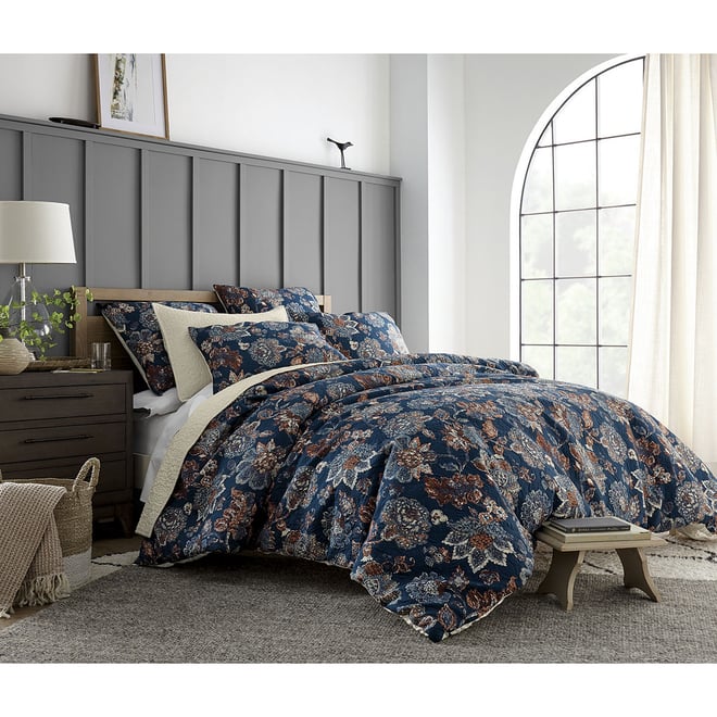 Fieldcrest Watercolor Floral 3-pc. Floral Comforter Set, Color