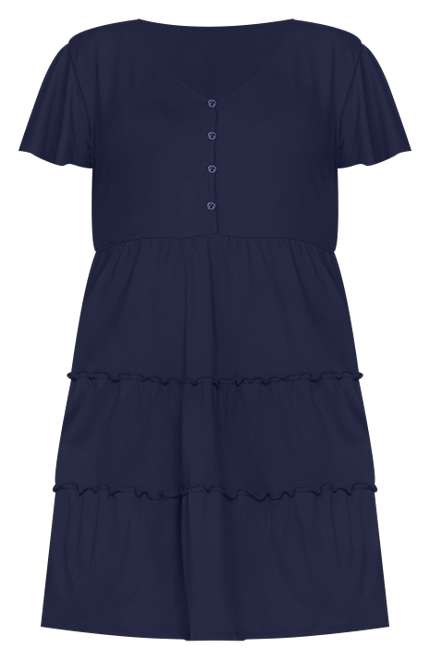 White Mark Womens Short Sleeve Sundress Plus