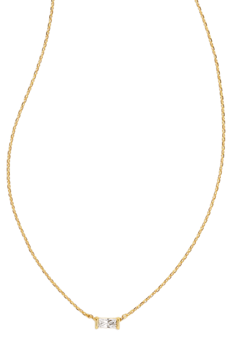 Kendra Scott Juliette Baguette Cubic Zirconia Adjustable Pendant