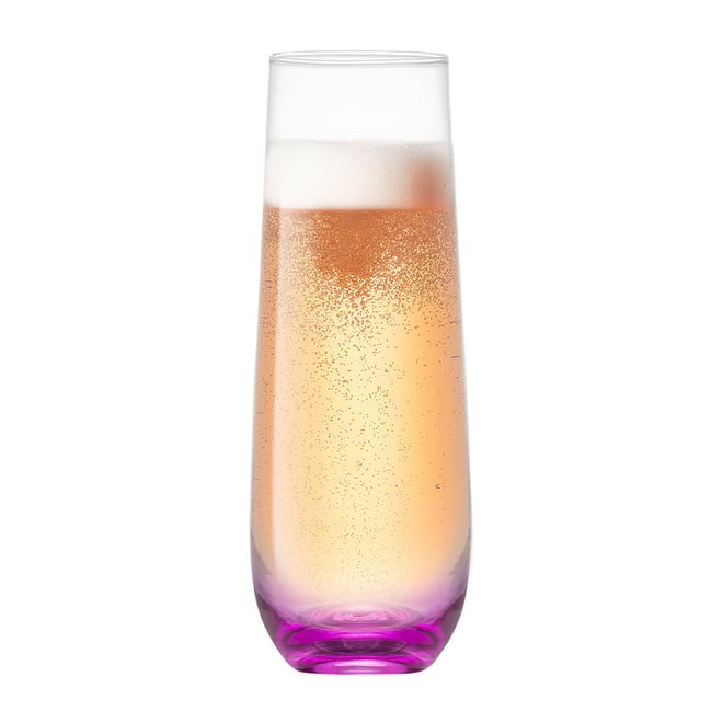 JoyJolt® Cosmos Crystal Champagne Glasses, 4ct.
