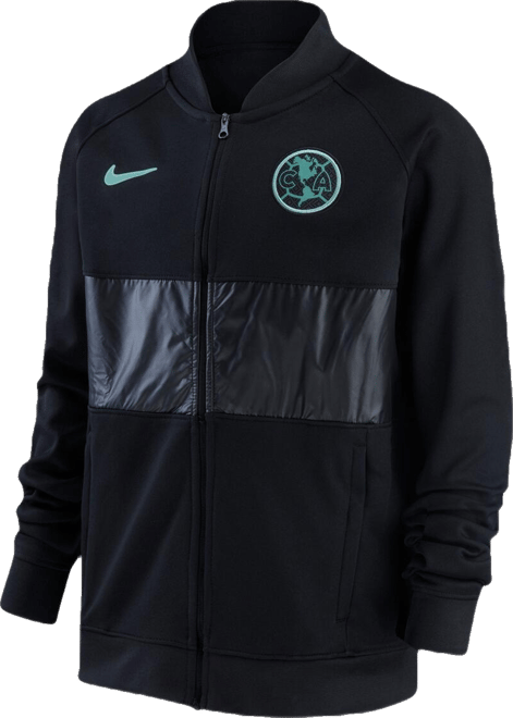 Nike Big Boys Black Club America I96 Anthem Raglan Full-Zip