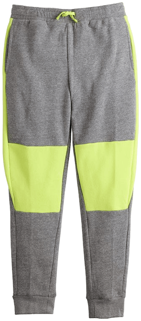 Kids 7-20 Tek Gear® Ultrasoft Fleece Colorblock Joggers in Regular