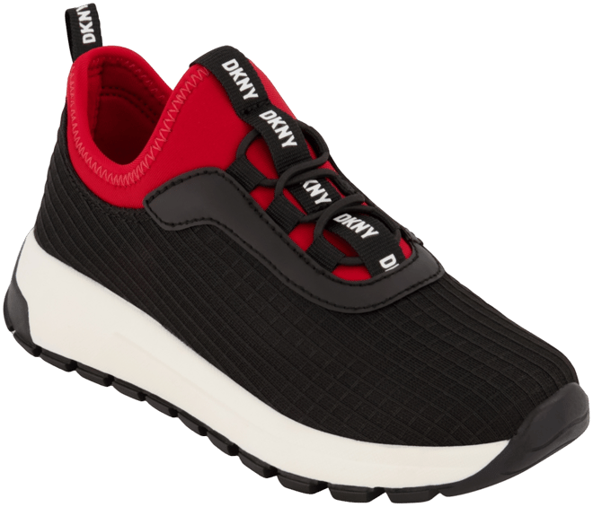 Big Boys Dillan Lightweight Elastic Lace Up Sneakers