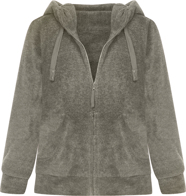 Women's Hooded Sherpa Jacket