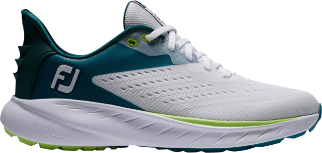 FootJoy Women's Flex XP Golf Shoes White/Teal 95423 - Carl's Golfland