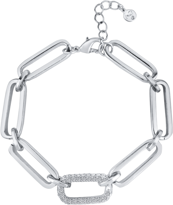 Cubic Zirconia Link Bracelet