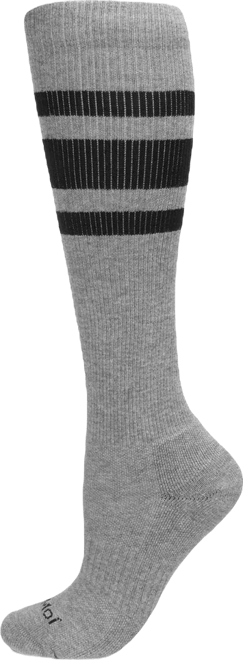 Men's Striped Athletic Cushion Sole Compression Knee Sock WFC1520-1101