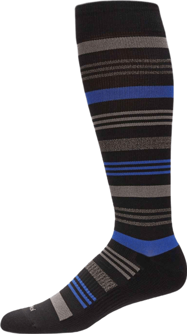 Men's Striped Nylon Compression Socks