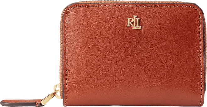 Women's Full-Grain Leather Small Zip Continental Wallet