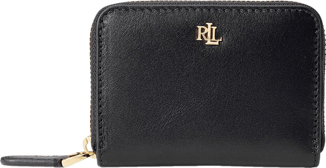 Women's Full-Grain Leather Small Zip Continental Wallet