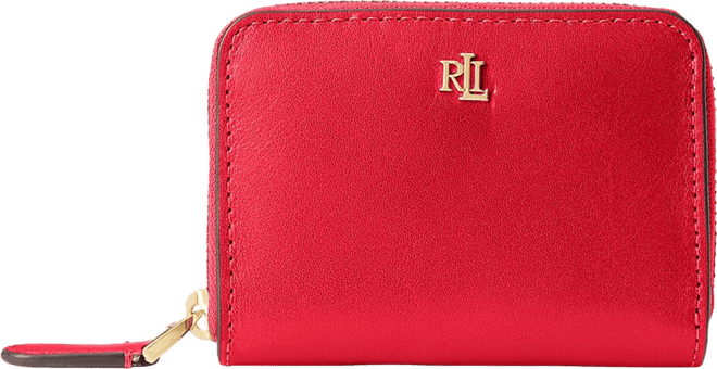 Lauren Ralph Lauren Women's Full-Grain Leather Small Zip