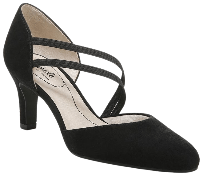 Gracie Black Velvet Lace-Up Heels