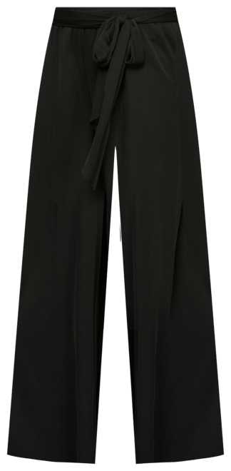Women's Sash-Belt Wide-Leg Pants