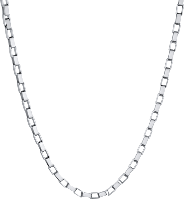 Thick Rectangular Link Chain Necklace