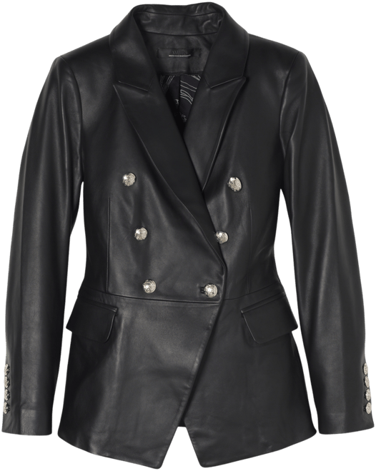 WHBM® Studio Leather Blazer