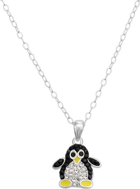 Penguin deals pendant silver