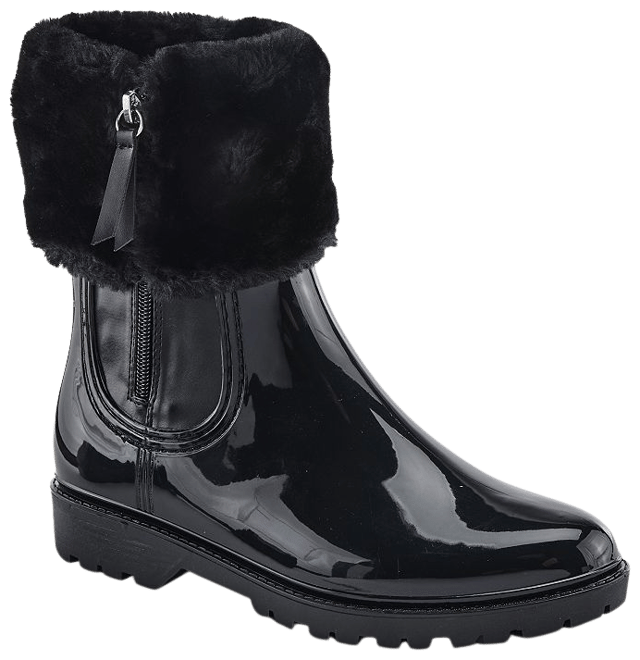 Black ankle wellies store womens