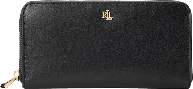 Women's Full-Grain Leather Large Zip Continental Wallet