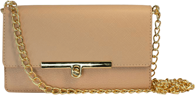 LC Lauren Conrad GRAY Purse Ladies Hand Bag GOLD CHAIN Mini Clip KOHLS